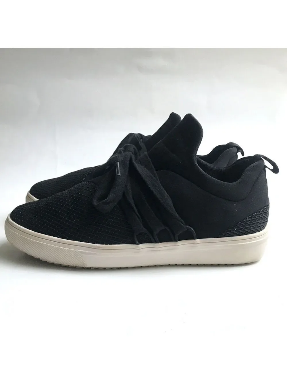 Steve Madden Lancer Black Sneakers 8.5 M